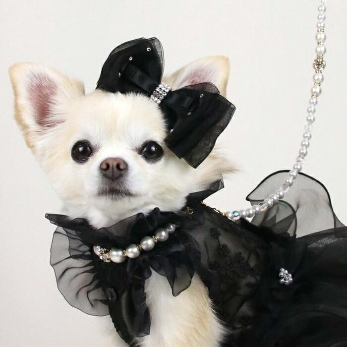 ピンク【Luxebirdie】パールビジューリード(犬 服 小型犬 パール ビジュー リード ペット ドッグ)【犬服 ブランド】