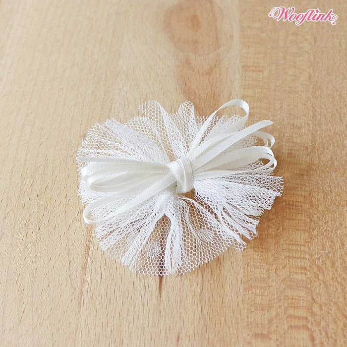 LOVE YOU, I MEAN IT 【WOOFLINK】 ウーフリンク【犬 服 小型犬 セレブ バレッタ アクセサリー フラワー 花 リボン エレガント レース 豪華】【犬服 ブランド】