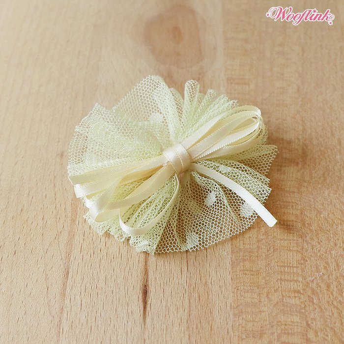 LOVE YOU, I MEAN IT 【WOOFLINK】 ウーフリンク【犬 服 小型犬 セレブ バレッタ アクセサリー フラワー 花 リボン エレガント レース 豪華】【犬服 ブランド】