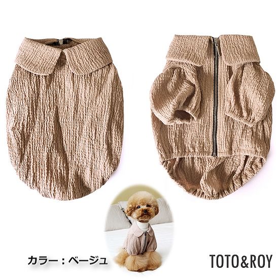 【S~XL】ラウンドネックジャンパー TOTO&ROY 春夏 シンプルスタイル 丸襟 おしゃれ 快適 お花見 ピクニック 海水浴 バーべキュー 犬服 ペット・ペットグッズ 犬用品 大型犬 中型犬【犬服 ブランド】