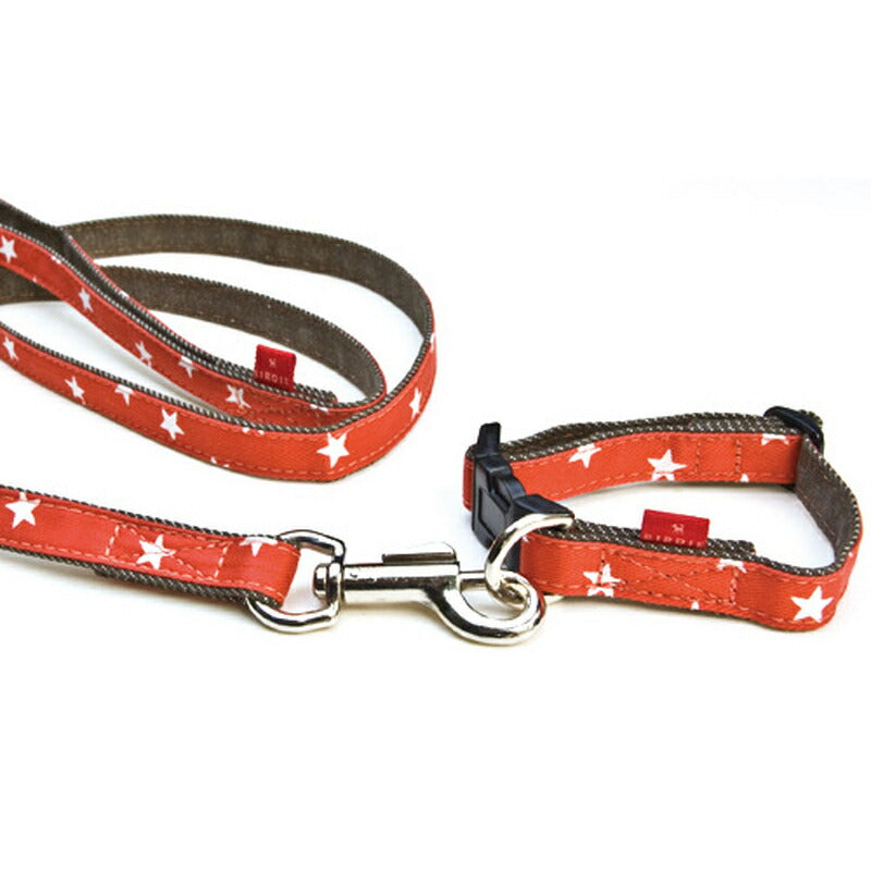 【sizeS】スターデニムリードBIRDIE(バーディ)小型犬用布製リード