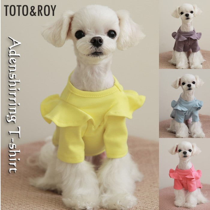 【S~XL】アデンシャーリングTシャツTOTO&ROY 春物 Tシャツ 犬服 ペット・ペットグッズ 犬用品 小型犬 中型犬