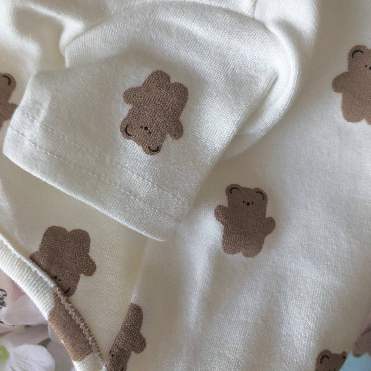 【ドッグウェア】Chic bear tee【犬の服】 パステル くま ベア スウェット ティシャツ 優しいカラー Tシャツ・カットソー