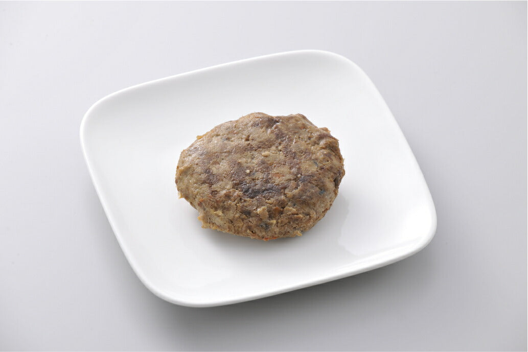 メール便OK【北の極み】エゾシカハンバーグ(温野菜添え) (犬用/レトルト/トッピング/鹿肉/)【無添加】【国産】