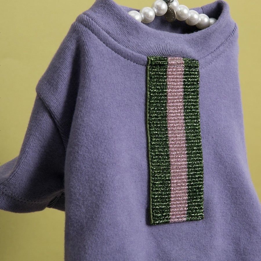 【M(ダリアパープル)】Velvety Romper(Dahlia Purple/Capri Mint) ヴェルヴェティ・ロンパース louisdog ルイスドッグ ペット ペット用品 犬用品 小型犬 中型犬 犬服 ドッグウェア セレブ