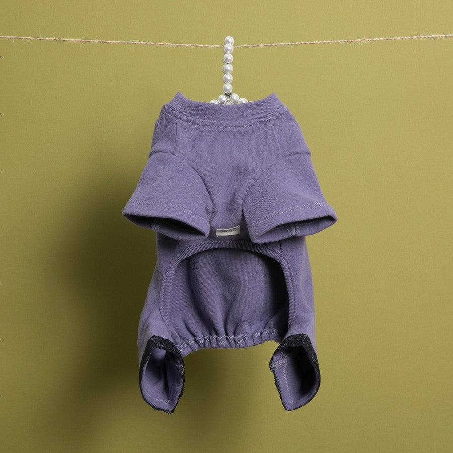 【M(ダリアパープル)】Velvety Romper(Dahlia Purple/Capri Mint) ヴェルヴェティ・ロンパース louisdog ルイスドッグ ペット ペット用品 犬用品 小型犬 中型犬 犬服 ドッグウェア セレブ