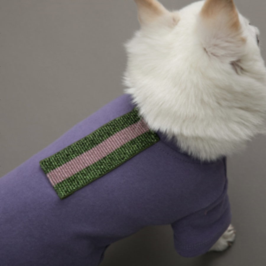 【M(ダリアパープル)】Velvety Romper(Dahlia Purple/Capri Mint) ヴェルヴェティ・ロンパース louisdog ルイスドッグ ペット ペット用品 犬用品 小型犬 中型犬 犬服 ドッグウェア セレブ