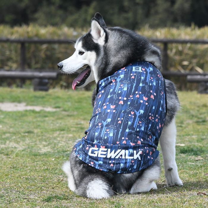 【L/ピンク】クーリングタンクトップ GEWALK ジ・ウォーク 触れるとひんやり 速乾性 気化熱により涼しく快適に UPF50+ 紫外線から愛犬を守る 安全性も追求! 犬 犬用品 犬服 ドッグウェア 小型犬 中型犬 大型犬