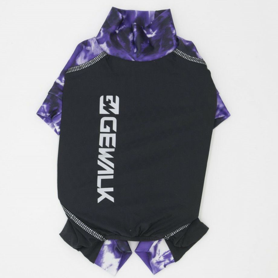 【3XL/パープル】533 マイナス フリージング ロンパース GEWALK ジ・ウォーク 触れてひんやり 気化熱とキシリトール効果 特殊プリント加工の素材 冷感が持続するアンダーロンパース 犬 犬用品 犬服 ドッグウェア