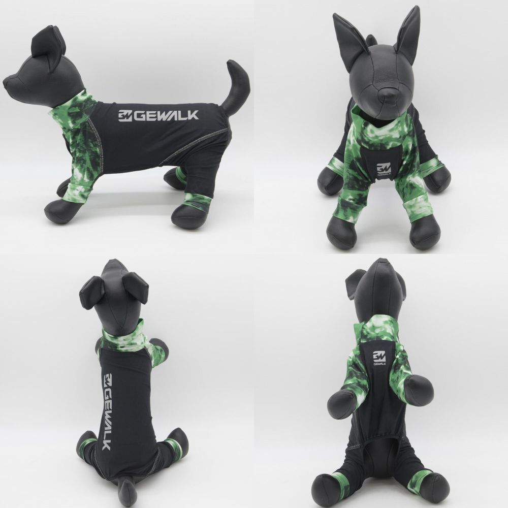 【XL/3XL/パープル】GEWALK 533 マイナス フリージング ロンパース ジ・ウォーク 触れてひんやり 気化熱とキシリトール効果 特殊プリント加工の素材 冷感が持続するアンダーロンパース 犬 犬用品 犬服 ドッグウェア
