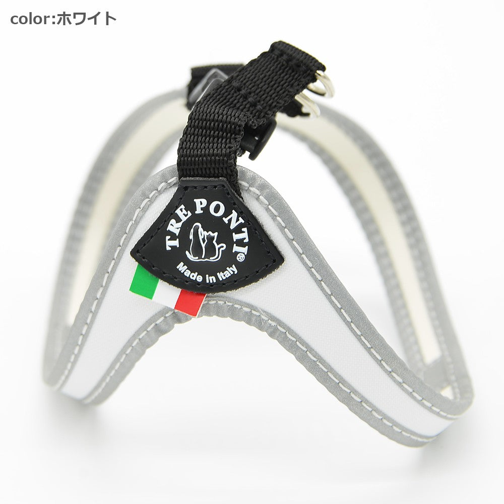 【オレンジ/3号】Fibbia FLUO TRE PONTI LTP111 ハーネス (シンプルタイプ) トレポンティ 小型犬 運動 シンプル設計 夜間のウォーキング 軽量 丈夫 ノンアレルギー 耐水性 犬服 ペット・ペットグッズ 犬用品 中型犬