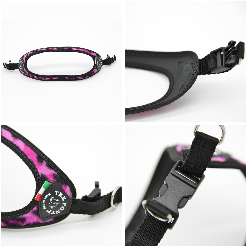 【パンサー/2.5号】Fibbia SYNTHETIC FUR TRE PONTI LTP115 ハーネス (シンプルタイプ) トレポンティ 小型犬ペット・ペットグッズ 犬用品 中型犬【犬服 ブランド】