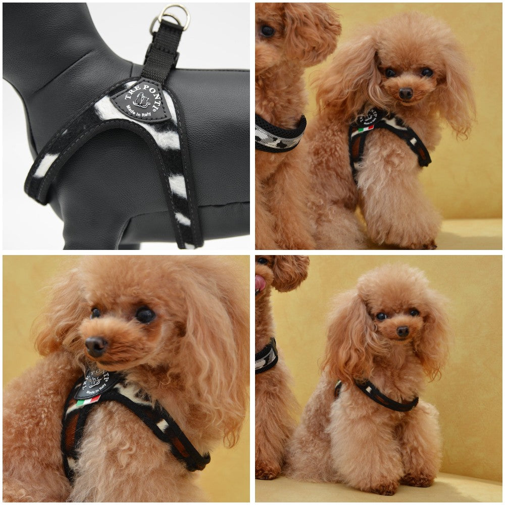 【パンサー/2.5号】Fibbia SYNTHETIC FUR TRE PONTI LTP115 ハーネス (シンプルタイプ) トレポンティ 小型犬ペット・ペットグッズ 犬用品 中型犬【犬服 ブランド】