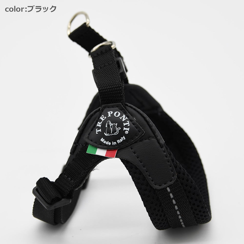 【3.5号/ピンク】Fibbia adjustable type SOFT MESH TRE PONTI LTP123 ハーネス (アジャスタブルタイプ) トレポンティ 運動 ソフトメッシュ生地 夜間のウォーキング 犬服 ペット・ペットグッズ 犬用品 大型犬 中型犬【犬服 ブランド】