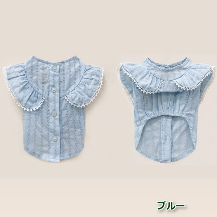 【M/L/XL】Angel Wing Blouseピンク/ブルー/ホワイトエンジェルブラウス TOTO&ROY トトアンドロイ ペット ペット用品 犬用品 小型犬 中型犬 ドッグウェア 犬服