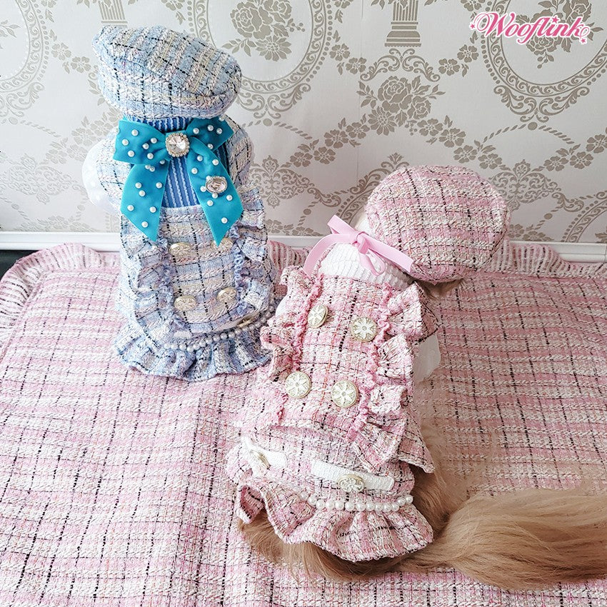 【SPRING TWEED BLANKET】WOOFLINK ウーフリンク 多目的 贅沢 ツイード ペット用品 ペットグッズ 犬用品 犬用 ベッド マット 毛布 小型犬 中型犬