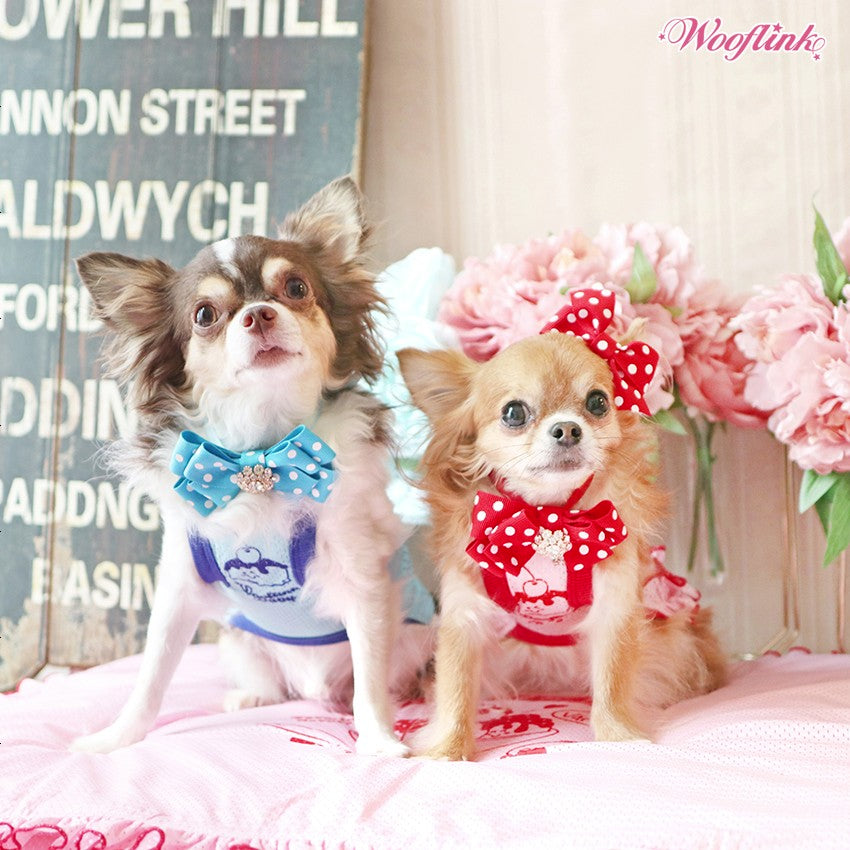 【ピンク/3号】ICE CREAM SUNDAE ♥ SPORTY WOOFLINK ウーフリンク スポーティー 軽量 ノースリーブ トップス プリント 夏服 ペット用品 ペットグッズ 犬用品 犬用 小型犬 中型犬