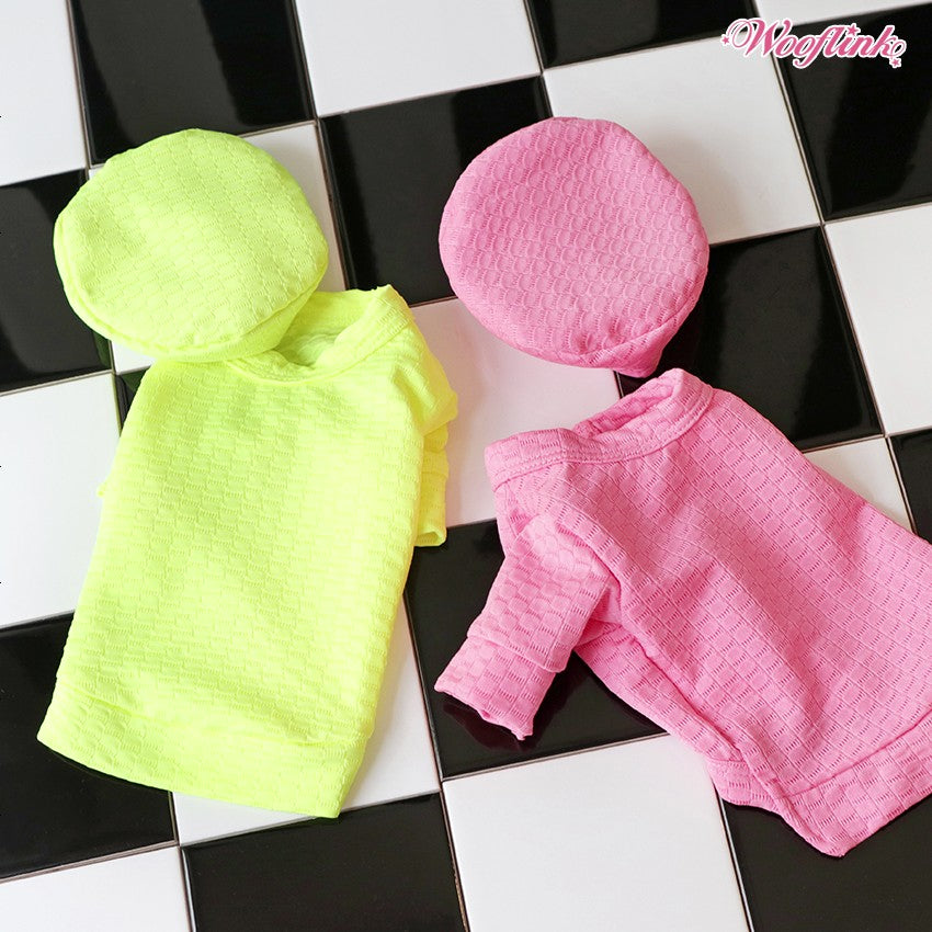 【ピンク/サイズ2】FLUO WOOFLINK ウーフリンク トップス カットソー ファッショニスタ コーデ ペット用品 ペットグッズ 犬用品 犬用 小型犬 中型犬
