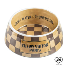 画像をギャラリービューアに読み込む, 【Haute Diggity Dog】Checker Chewy Vuiton Bowl　単品　フードボール

