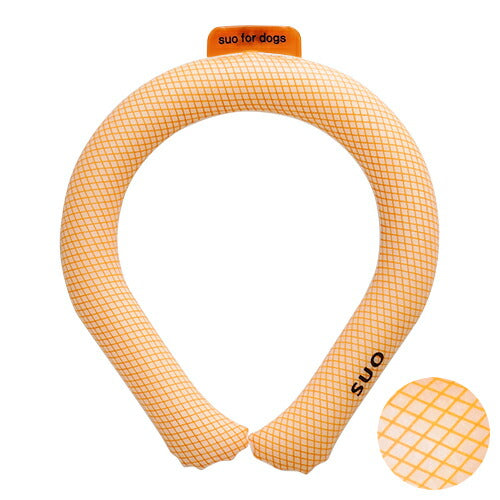 【SUO】[サイズ:S]ボタンなし SUO for dogs 28°ICE_COOL RING（スオ 28°アイスクールリング）＜全10色＞　SUO　スオ　暑さ対策　28℃で凍る　冷えすぎない　ひんやり感持続　繰り返し使える　犬　ペット用品　犬用品　小型犬　中型犬　大型犬