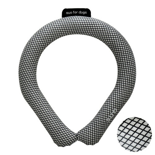 【SUO】[サイズ:S]ボタンなし SUO for dogs 28°ICE_COOL RING（スオ 28°アイスクールリング）＜全10色＞　SUO　スオ　暑さ対策　28℃で凍る　冷えすぎない　ひんやり感持続　繰り返し使える　犬　ペット用品　犬用品　小型犬　中型犬　大型犬