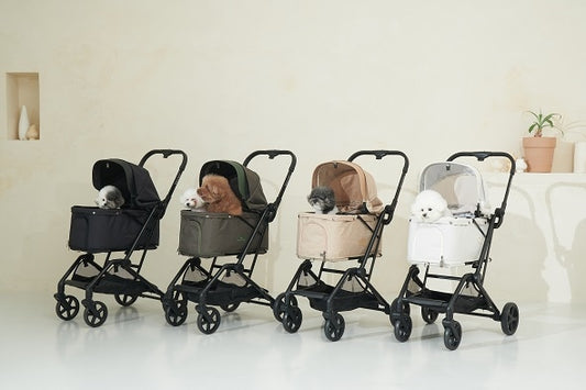 【SALE】Florence/フローレンス　ROYAL TAILS　ロイヤルテイルズ　前後輪にはサスペンションを搭載　耐荷重約10kg　4カラーバリエーション　ワンタッチでコンパクト　中型犬　ドッグカート　ペットカート