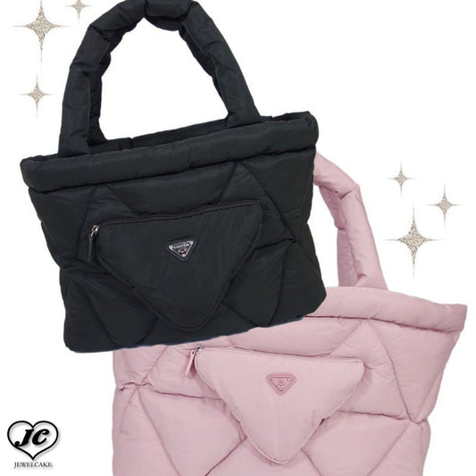 【サイズ:L】Chic Quilting Carry　circus circus　サーカスサーカス　軽くて丈夫　綿詰めナイロンキルト　トートタイプ　ママ用　ゴージャス　ペット用品　ペットグッズ　犬用品　キャリーバッグ　小型犬　中型犬