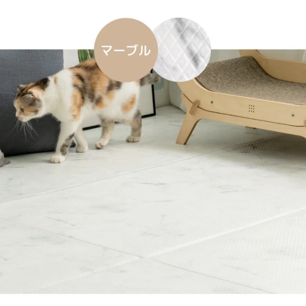 [140*660cm]【猫ちゃん用マット】引っかきに強いペット専用防水クッションマット　折りたたみタイプ［厚み7mm］　dfang　ディパン　パテラ予防　100%防水　衛生的　安全　猫専用　プレミアムマット　猫　ペット用品　猫用品　クッション　マット　カーペット