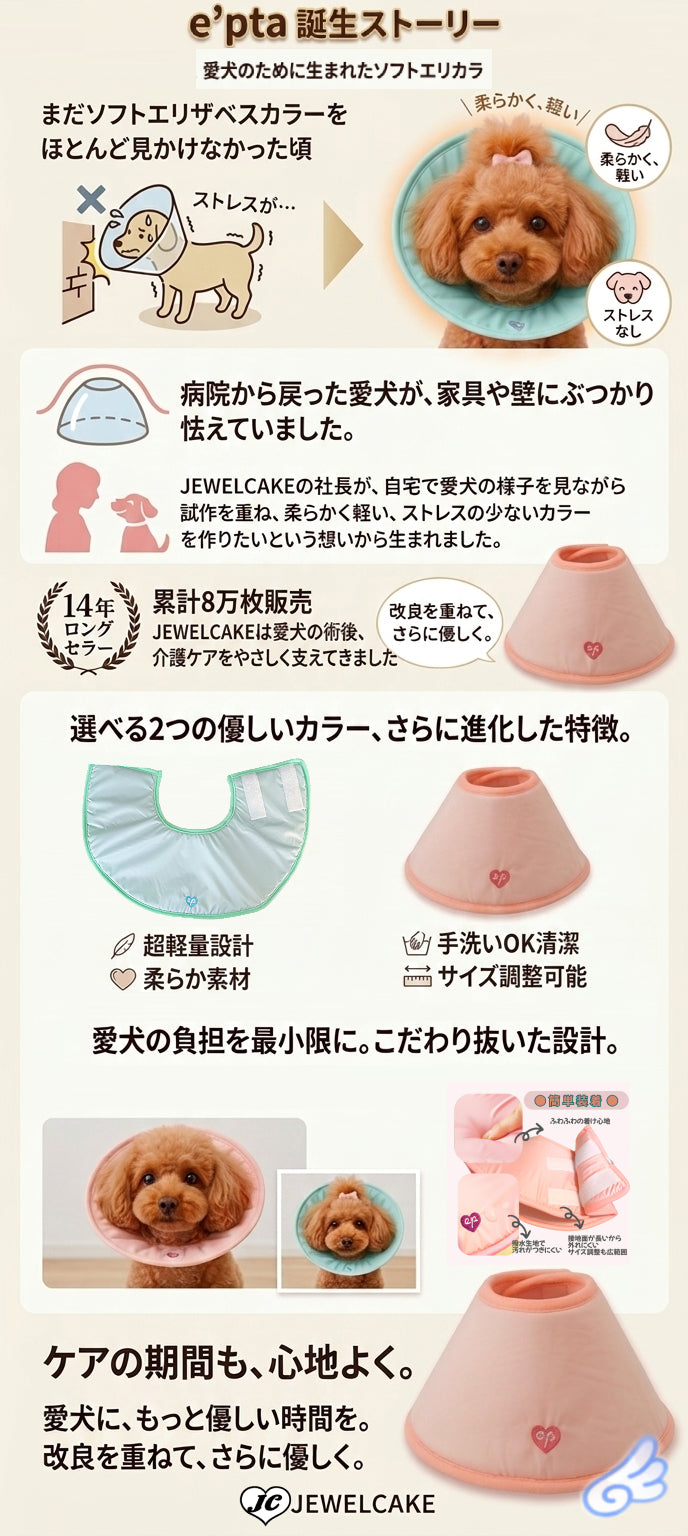 獣医師監修 ソフトエリザベスカラー｜犬猫用 やわらかエリカラ XL