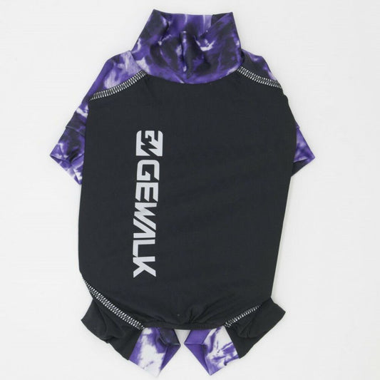 【3XL/パープル】５３３　マイナス　フリージング　ロンパース　GEWALK　ジ・ウォーク　触れてひんやり　気化熱とキシリトール効果　特殊プリント加工の素材　冷感が持続するアンダーロンパース　犬　犬用品　犬服　ドッグウェア