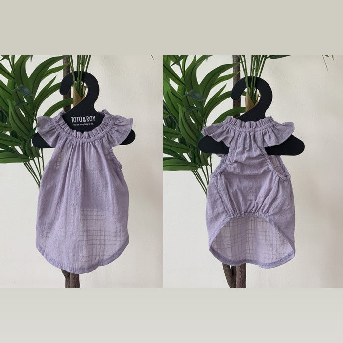 Linen Kelly Sleeveless[サイズ]S/M/L/XL【メール便対応】ケリーシンプルリネンシャツ　TOTO&ROY 　トトアンドロイ　ペット　ペット用品　犬用品　小型犬　中型犬　ドッグウェア　犬服