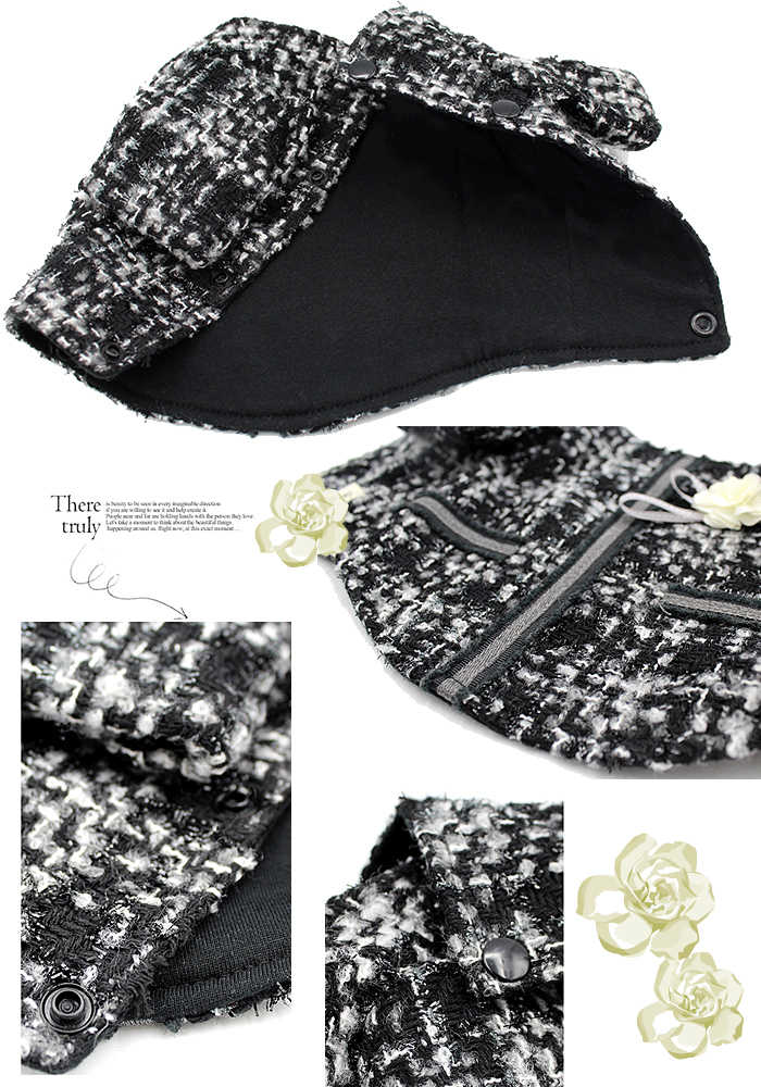 【ドッグウェア】TWEED Jacket【犬の服】 ツイードジャケット　お花　コサージュ　高品質
