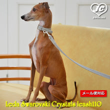 画像をギャラリービューアに読み込む, 【ダヴィンチ】Leda Swarovski Crystals leash110【size:L】

